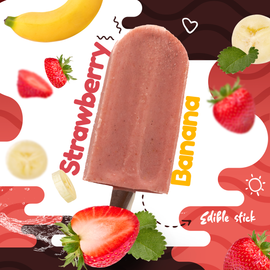 Strawberry Banana Popsicle